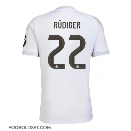 Real Madrid Antonio Rudiger #22 Hjemmebanetrøje 2025-26 Kortærmet